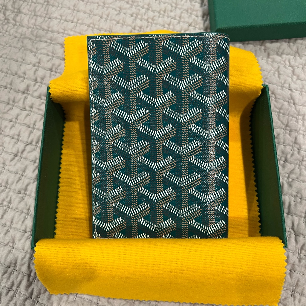 Goyard Green Passport Holder